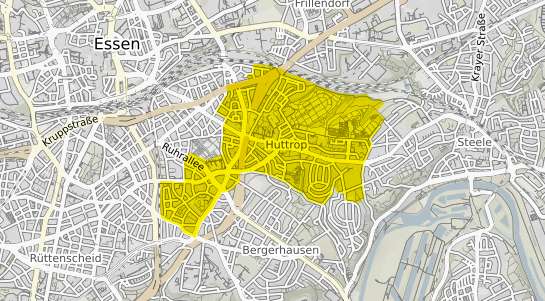 Immobilienpreisekarte Essen Huttrop