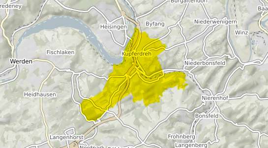 Immobilienpreisekarte Essen Kupferdreh