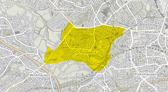 Immobilienpreisekarte Essen Schönebeck