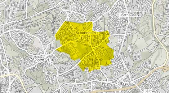 Immobilienpreisekarte Essen Schonnebeck