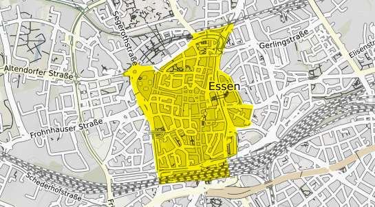Immobilienpreisekarte Essen Stadtkern