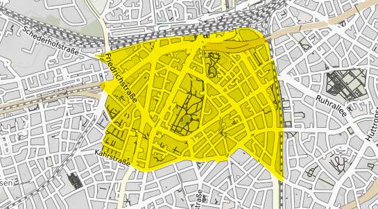 Immobilienpreisekarte Essen Südviertel