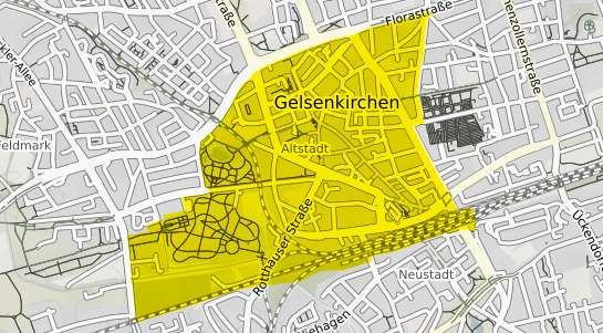 Immobilienpreisekarte Gelsenkirchen Altstadt