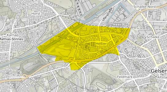 Immobilienpreisekarte Gelsenkirchen Hessler