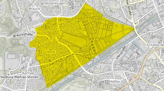 Immobilienpreisekarte Gelsenkirchen Horst