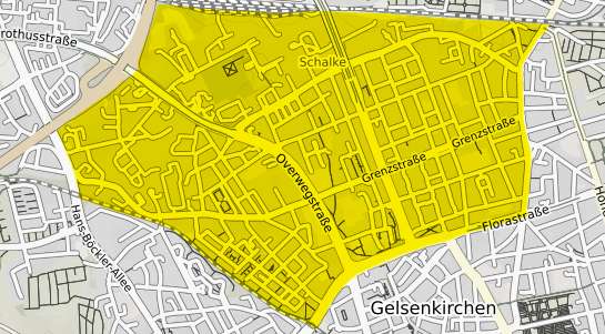 Immobilienpreisekarte Gelsenkirchen Schalke