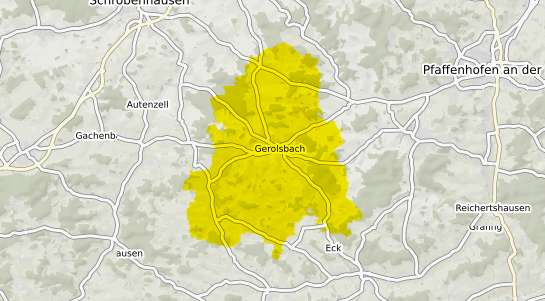 Immobilienpreisekarte Gerolsbach Gerolsbach