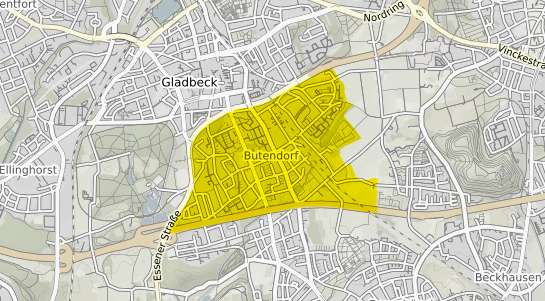 Immobilienpreisekarte Gladbeck Butendorf