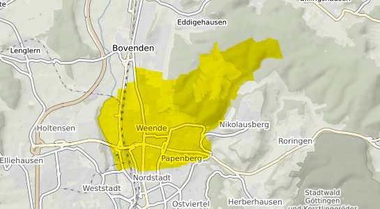 Immobilienpreisekarte G&ouml;ttingen Deppoldshausen