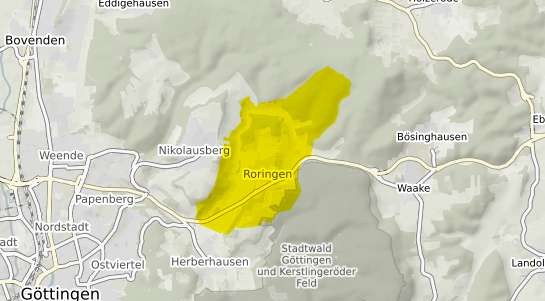 Immobilienpreisekarte G&ouml;ttingen Roringen
