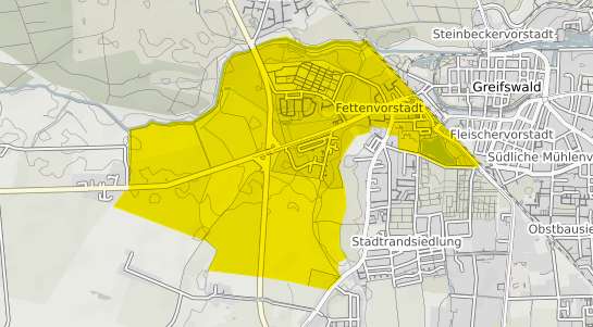 Immobilienpreisekarte Greifswald Fettenvorstadt