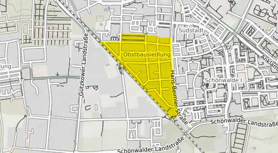 Immobilienpreisekarte Greifswald Obstbausiedlung