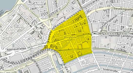 Immobilienpreisekarte Hamburg Borgfelde