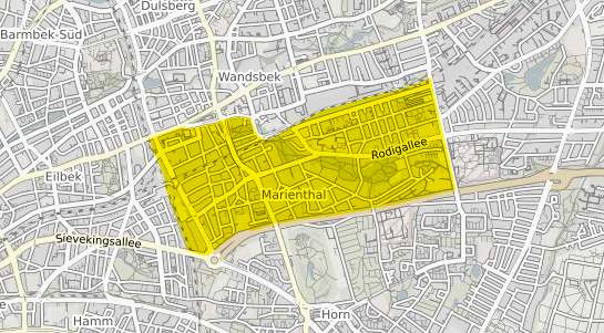 Immobilienpreisekarte Hamburg Marienthal