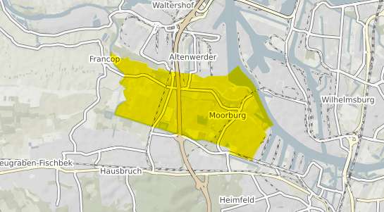 Immobilienpreisekarte Hamburg Moorburg