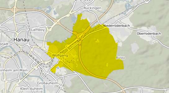 Immobilienpreisekarte Hanau Wolfgang