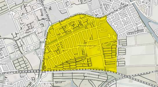 Immobilienpreisekarte Hannover Heideviertel