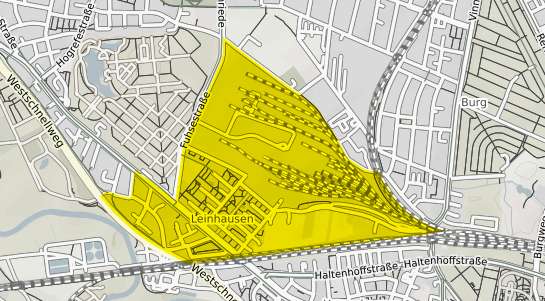 Immobilienpreisekarte Hannover Leinhausen