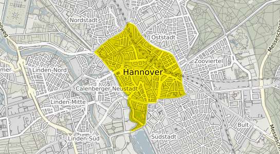 Immobilienpreisekarte Hannover Mitte
