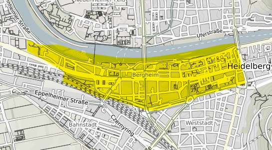 Immobilienpreisekarte Heidelberg Bergheim