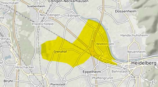Immobilienpreisekarte Heidelberg Wieblingen