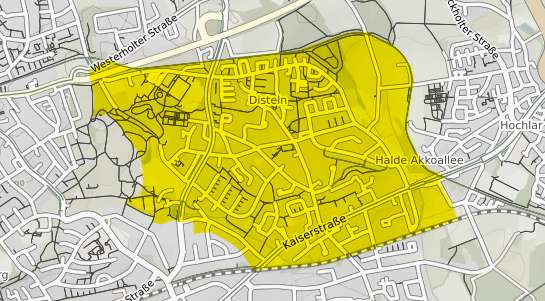 Immobilienpreisekarte Herten Disteln