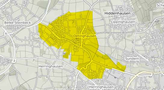 Immobilienpreisekarte Hiddenhausen &Ouml;tinghausen