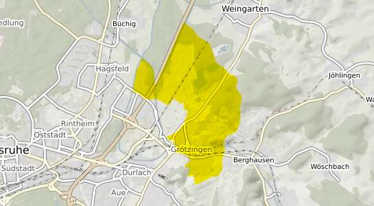 Immobilienpreisekarte Karlsruhe Grötzingen