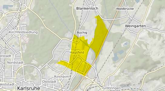 Immobilienpreisekarte Karlsruhe Hagsfeld