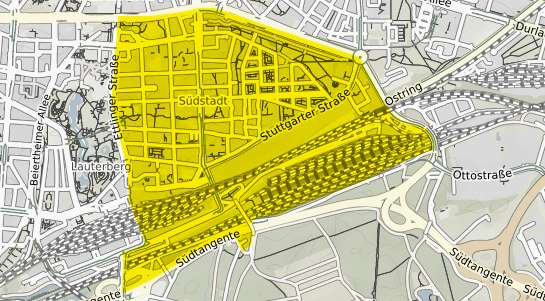 Immobilienpreisekarte Karlsruhe Südstadt