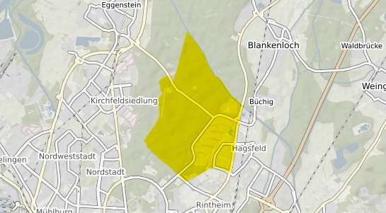 Immobilienpreisekarte Karlsruhe Waldstadt