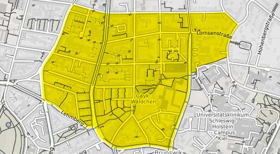 Immobilienpreisekarte Kiel Brunswik