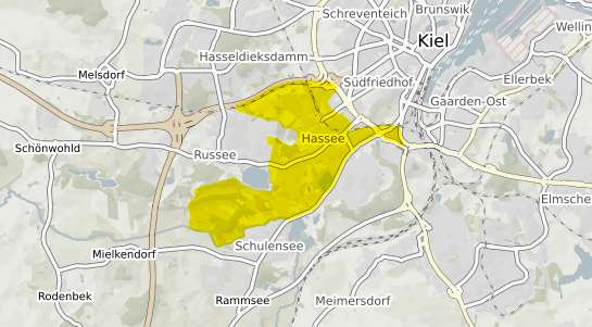 Immobilienpreisekarte Kiel Hassee
