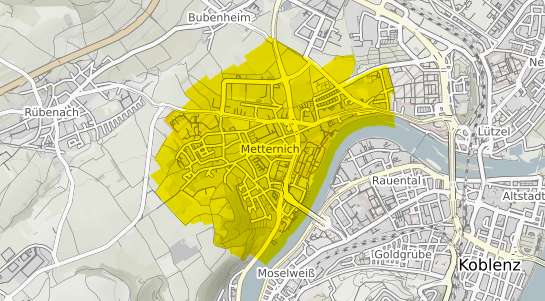 Immobilienpreisekarte Koblenz Metternich