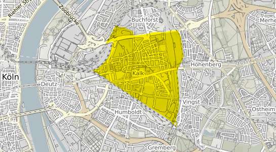 Immobilienpreisekarte K&ouml;ln Kalk