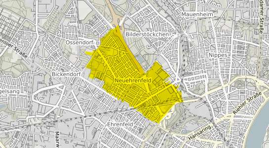 Immobilienpreisekarte K&ouml;ln Neuehrenfeld