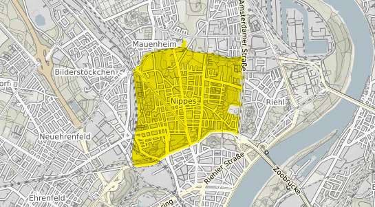Immobilienpreisekarte K&ouml;ln Nippes