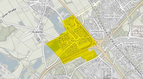 Immobilienpreisekarte K&ouml;ln Pesch