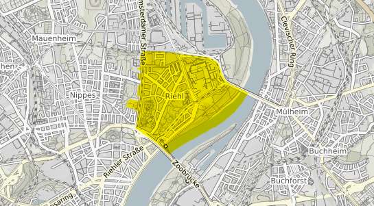 Immobilienpreisekarte K&ouml;ln Riehl