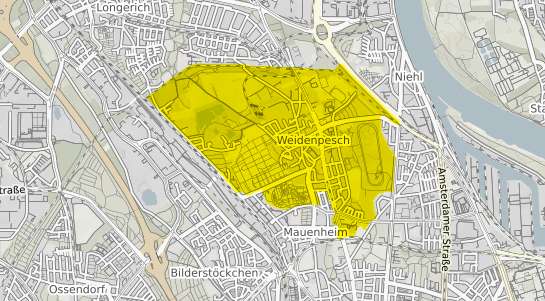 Immobilienpreisekarte K&ouml;ln Weidenpesch