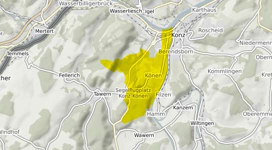 Immobilienpreisekarte Konz K&ouml;nen