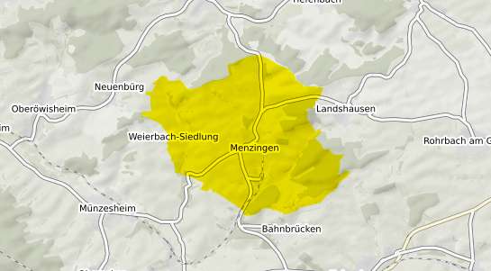 Immobilienpreisekarte Kraichtal Menzingen