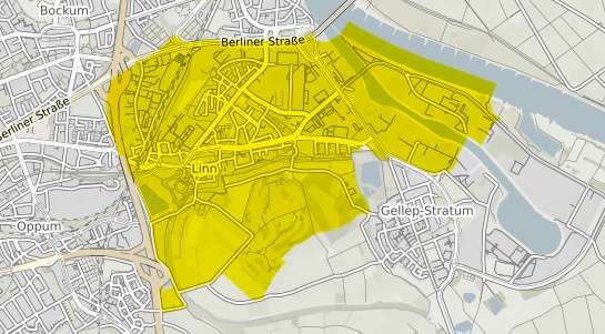 Immobilienpreisekarte Krefeld Linn