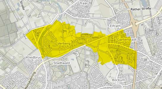 Immobilienpreisekarte Krefeld Verberg