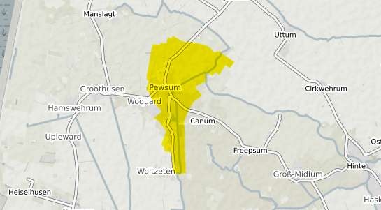 Immobilienpreisekarte Krummh&ouml;rn Pewsum