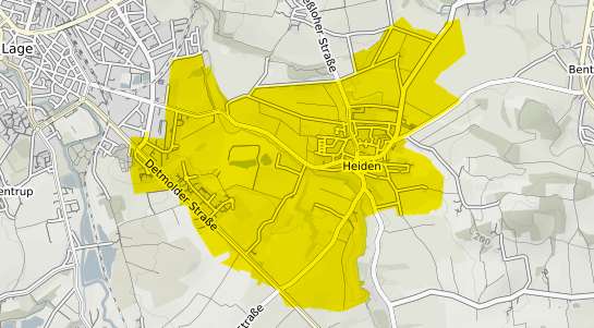 Immobilienpreisekarte Lage Heiden