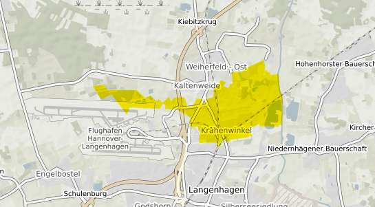 Immobilienpreisekarte Langenhagen Kr&auml;henwinkel