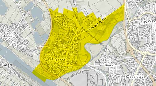 Immobilienpreisekarte Leverkusen Rheindorf