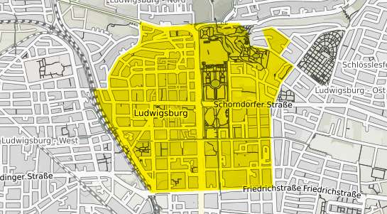 Immobilienpreisekarte Ludwigsburg Mitte