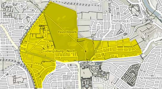 Immobilienpreisekarte Ludwigsburg Nord